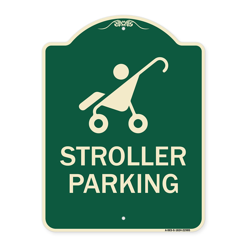 Reserved Stroller Parking (With Graphic)