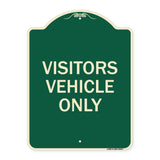 Reserved Parking Sign Visitor Vehicles Only