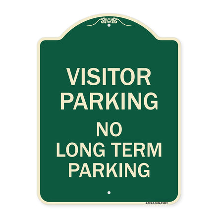 Reserved Parking Sign Visitor Parking No Long-Term Parking