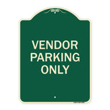 Reserved Parking Sign Vendor Parking Only