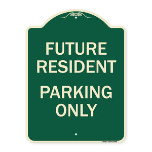 Reserved Parking Sign Future Resident Parking Only