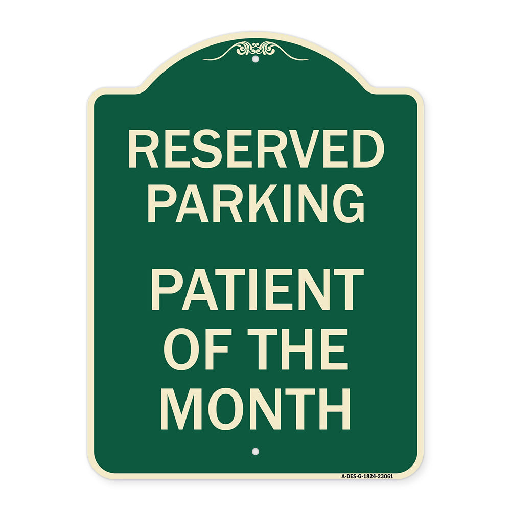 Reserved Parking Patient of the Month