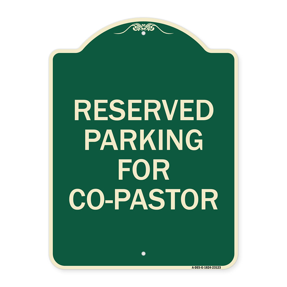 Reserved Parking for Co-Pastor