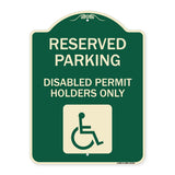 Reserved Parking - Disabled Permit Holders Only (With Updated Access Symbol)