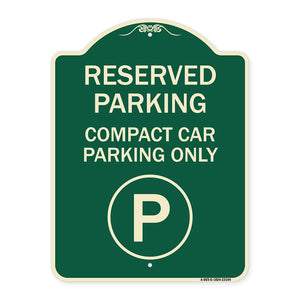 Reserved Parking - Compact Car Parking Only (With Parking Symbol)