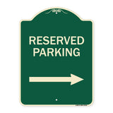 Reserved Parking (Right Arrow)