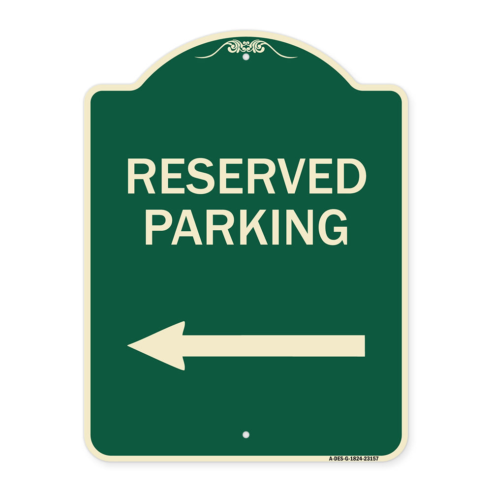 Reserved Parking (Left Arrow)