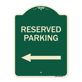 Reserved Parking (Left Arrow)