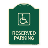 Reserved Parking (Handicapped Symbol) (Blue)