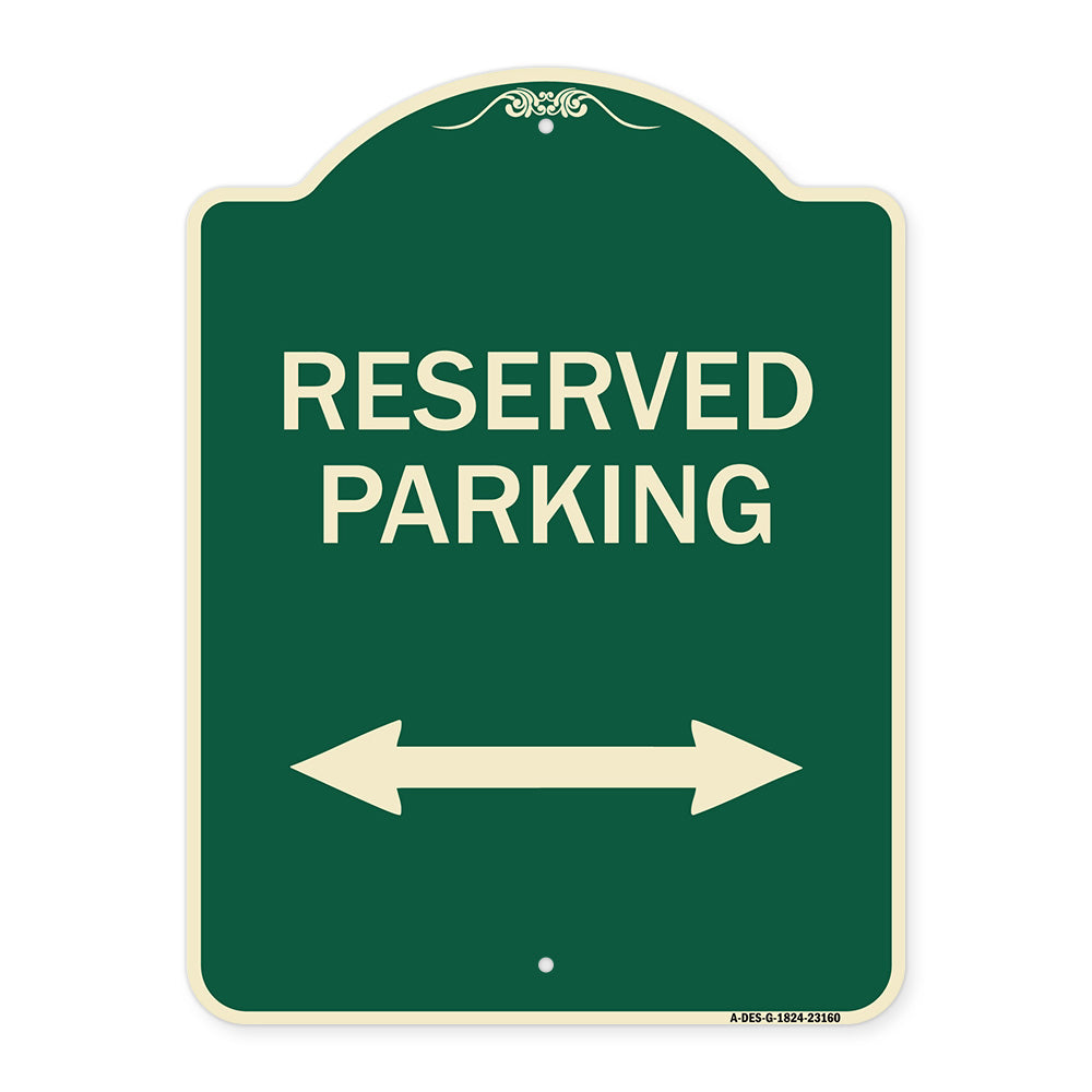 Reserved Parking (Arrow Pointing Left and Right)