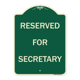 Reserved for Secretary