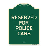Reserved for Police Cars