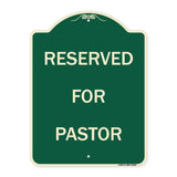 Reserved for Pastor
