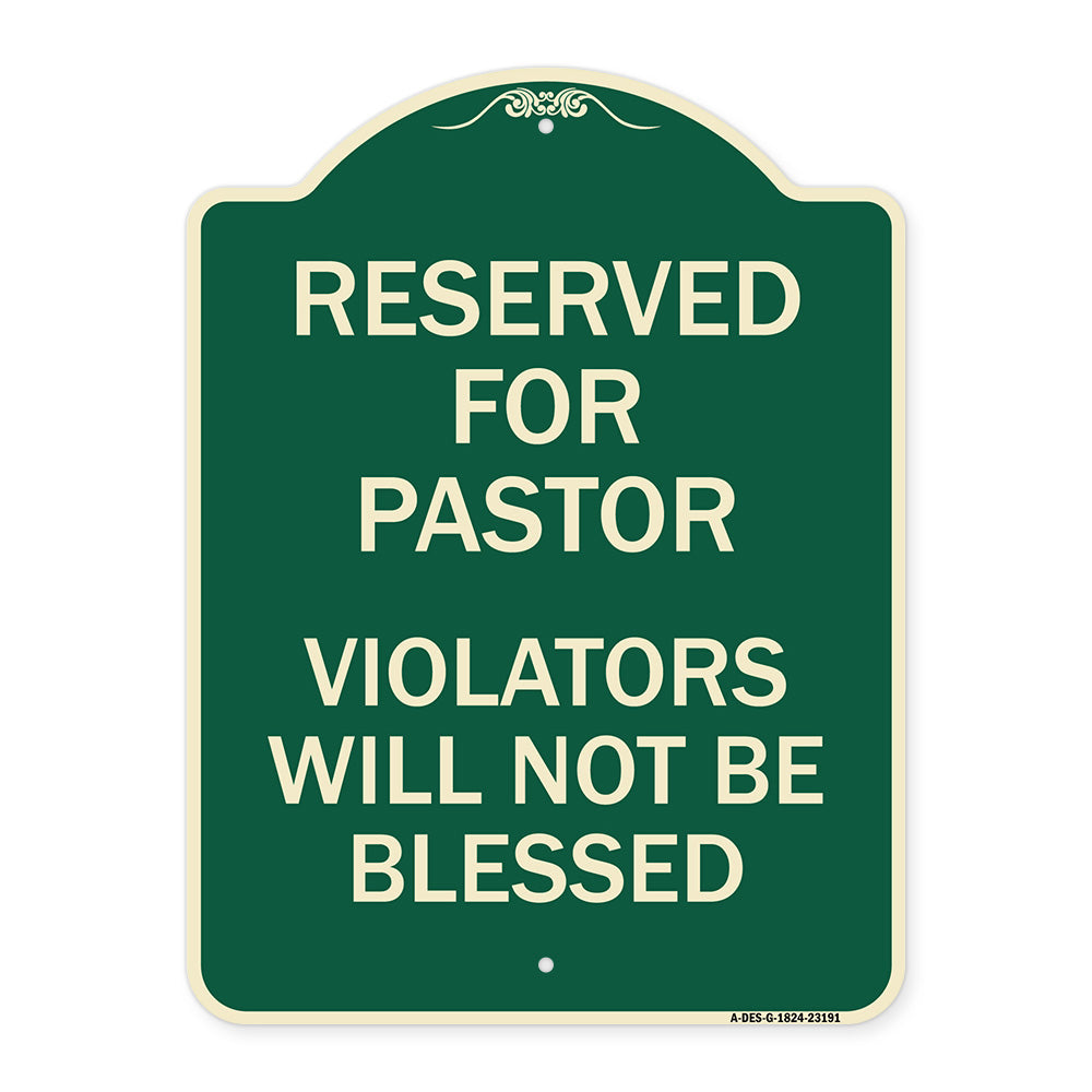 Reserved for Pastor Violators Will Not Be Blessed