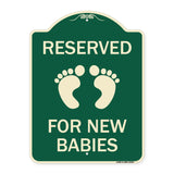Reserved for New Babies with Symbol