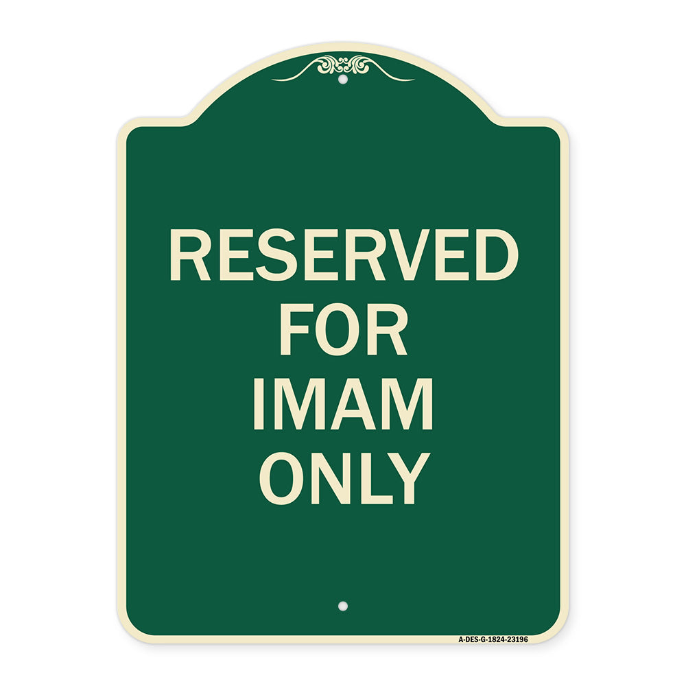 Reserved for Imam Only