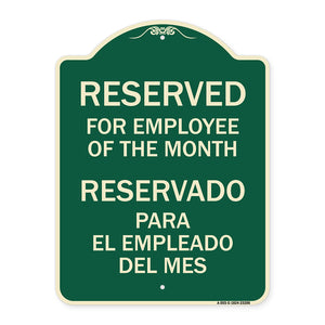 Reserved for Employee of the Month - Reservado Para El Empleado Del Mes