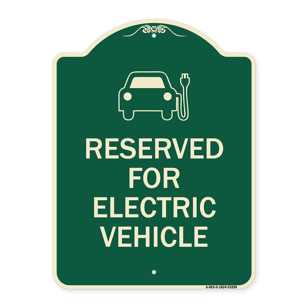 Reserved for Electric Vehicle (With Graphic)