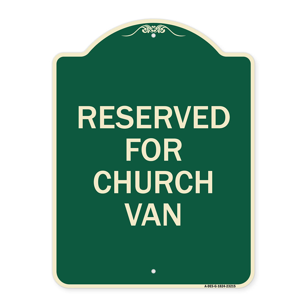 Reserved for Church Van