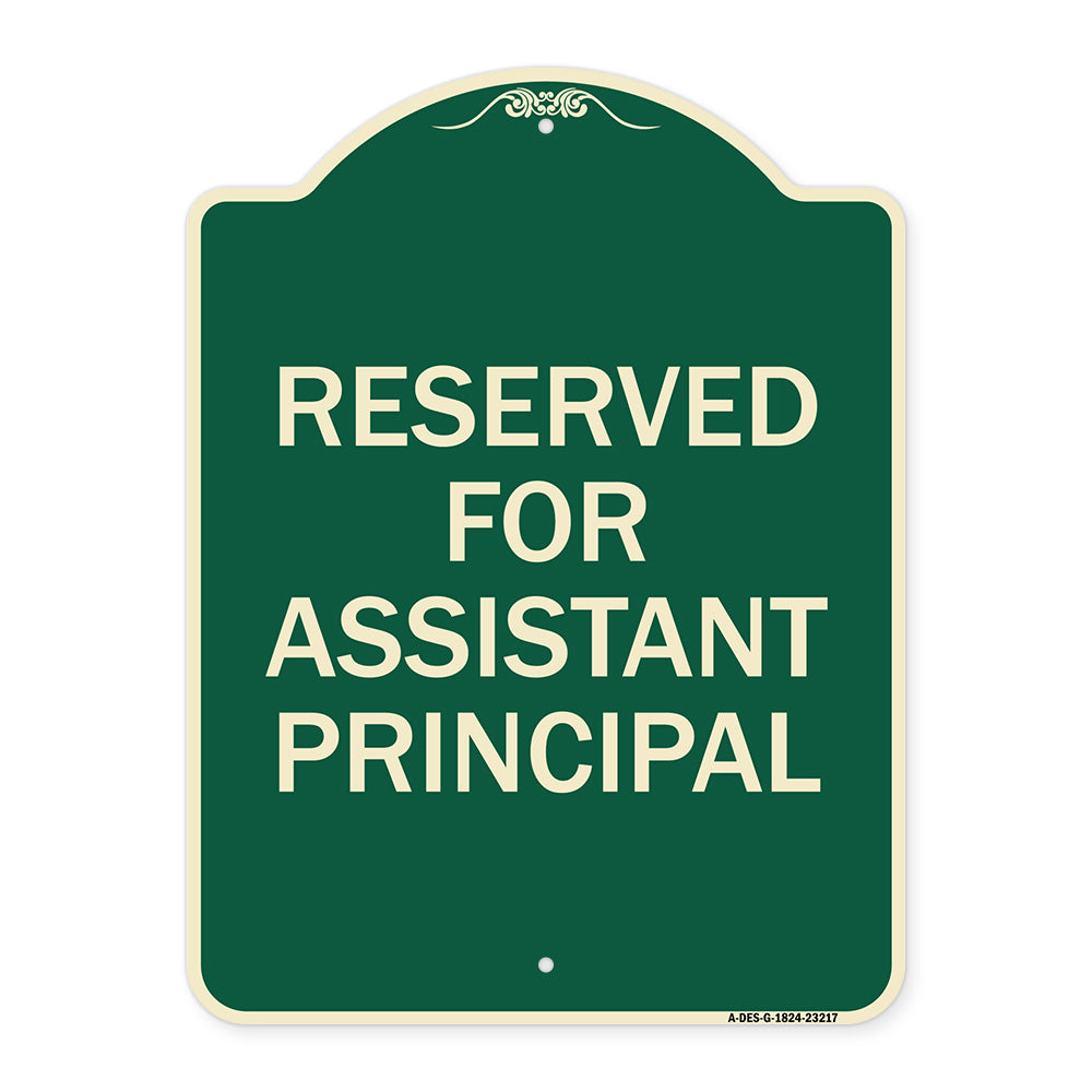 Reserved for Assistant Principal