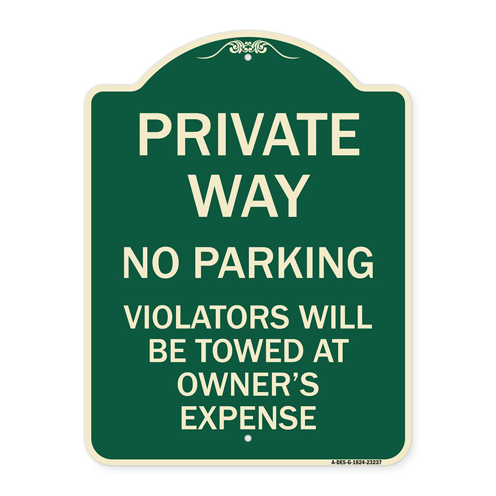 Private Way Violators Will Be Towed Away