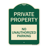 Private Property - No Unauthorized Parking