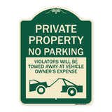 Private Parking Violators Will Be Towed Away at Vehicle Owner's Expense
