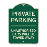 Private Parking Unauthorized Cars Will Be Towed Away