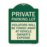 Private Parking Lot Violators Will Be Towed Away at Vehicle Owner's Expense