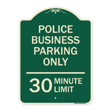 Police Business Parking Only 30 Minute Limit