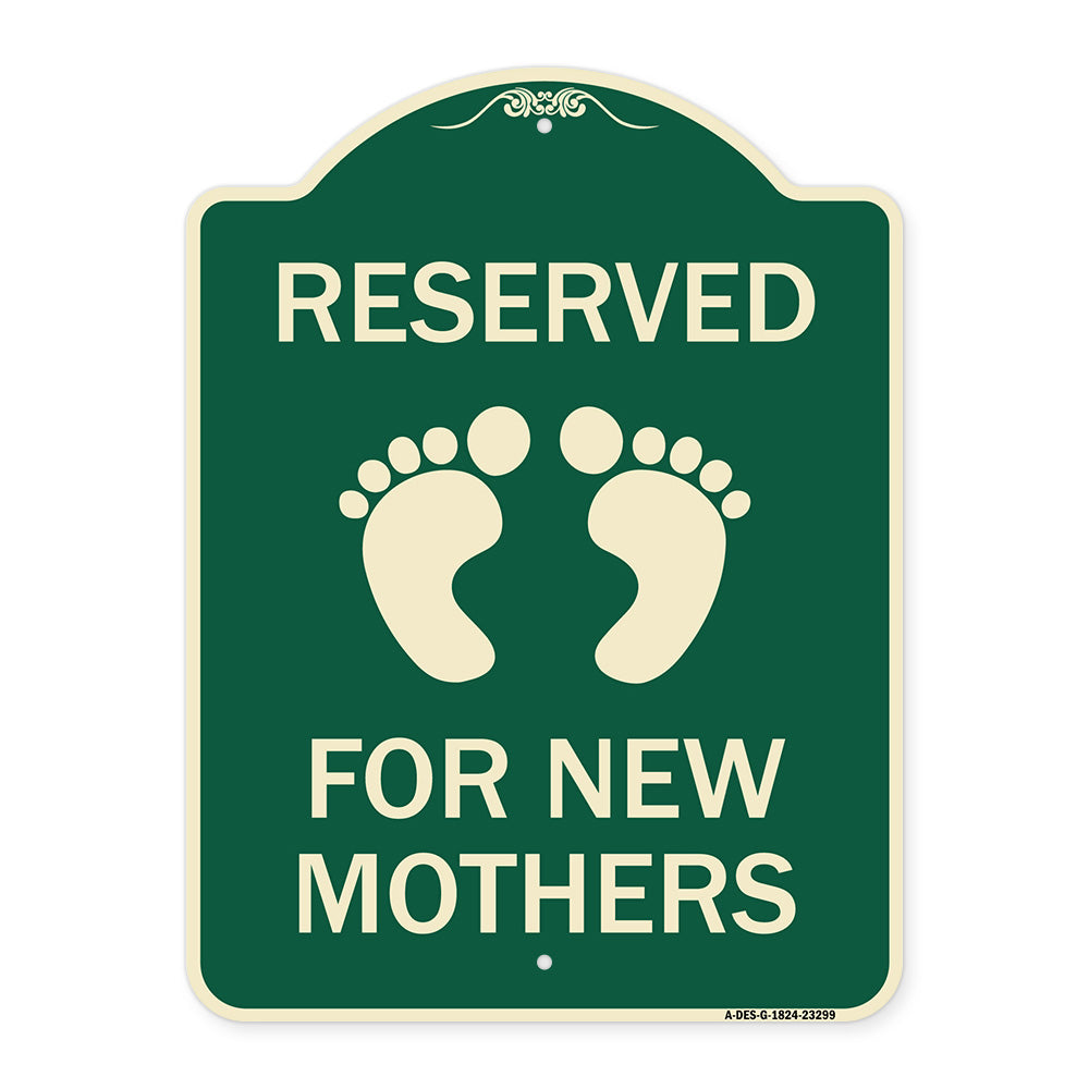 Pink Reserved Parking for New Mothers