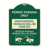 Permit Parking Only Unauthorized Vehicles Will Be Ticketed Vehicles Without Permits Will Be Towed (With Graphic)