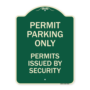 Permit Parking Only Permits Issued by Security