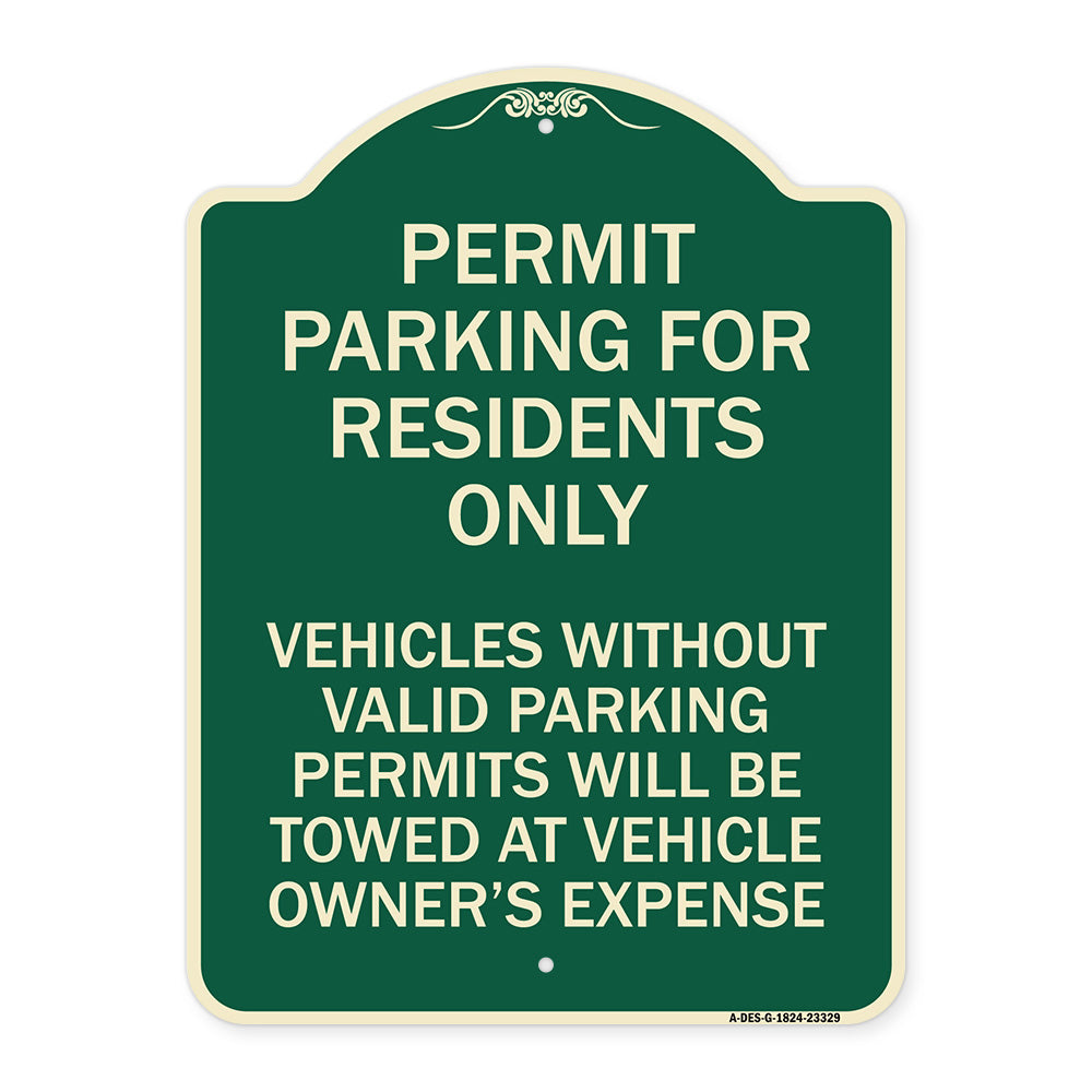 Permit Parking for Residents Only Vehicles Without Valid Parking Permits Will Be Towed at Vehicle Owner's Expense