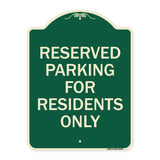 Parking Space Reserved Sign Parking Reserved for Residents Only