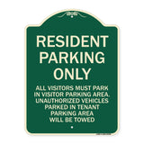 Parking Sign Resident Parking Only