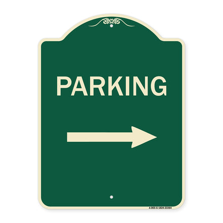 Parking Sign (Right Arrow)
