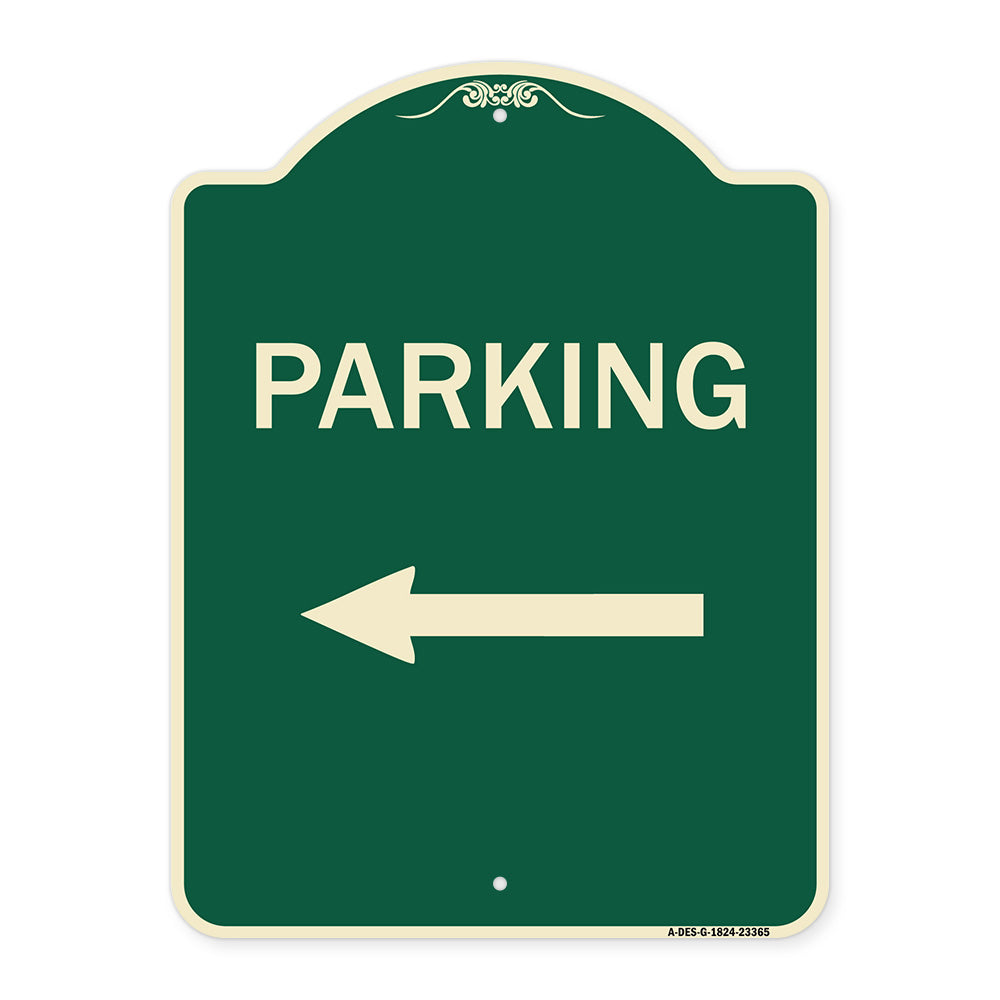 Parking Sign (Left Arrow)
