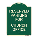 Parking Reserved for Church Office