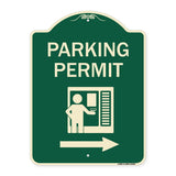 Parking Permit (With Right Arrow Symbol)