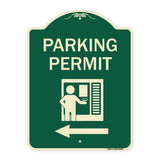 Parking Permit (With Left Arrow Symbol)