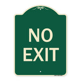 Parking Lot Sign No Exit