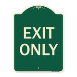 Parking Lot Sign Exit Only