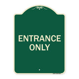 Parking Lot Sign Entrance Only