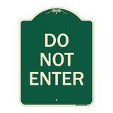Parking Lot Sign Do Not Enter