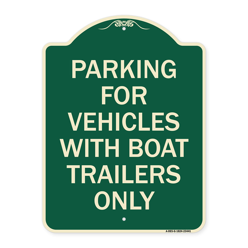 Parking for Vehicles with Boat Trailers Only