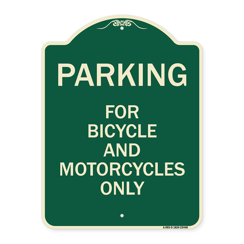Parking for Bicycles and Motorcycles Only