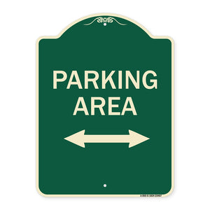 Parking Area with Bidirectional Arrow