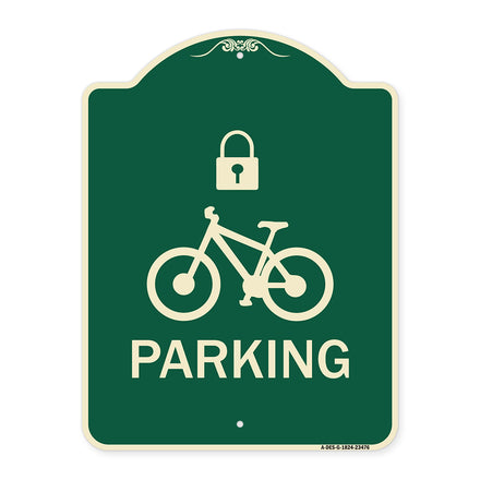 Parking (With Cycle and Lock Symbol)