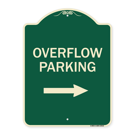 Overflow Parking with Right Arrow